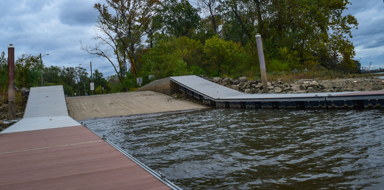 How to build a boat ramp in a pond